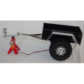 1/10 Aluminum Hitch Mount Trailer With LED's For Crawler